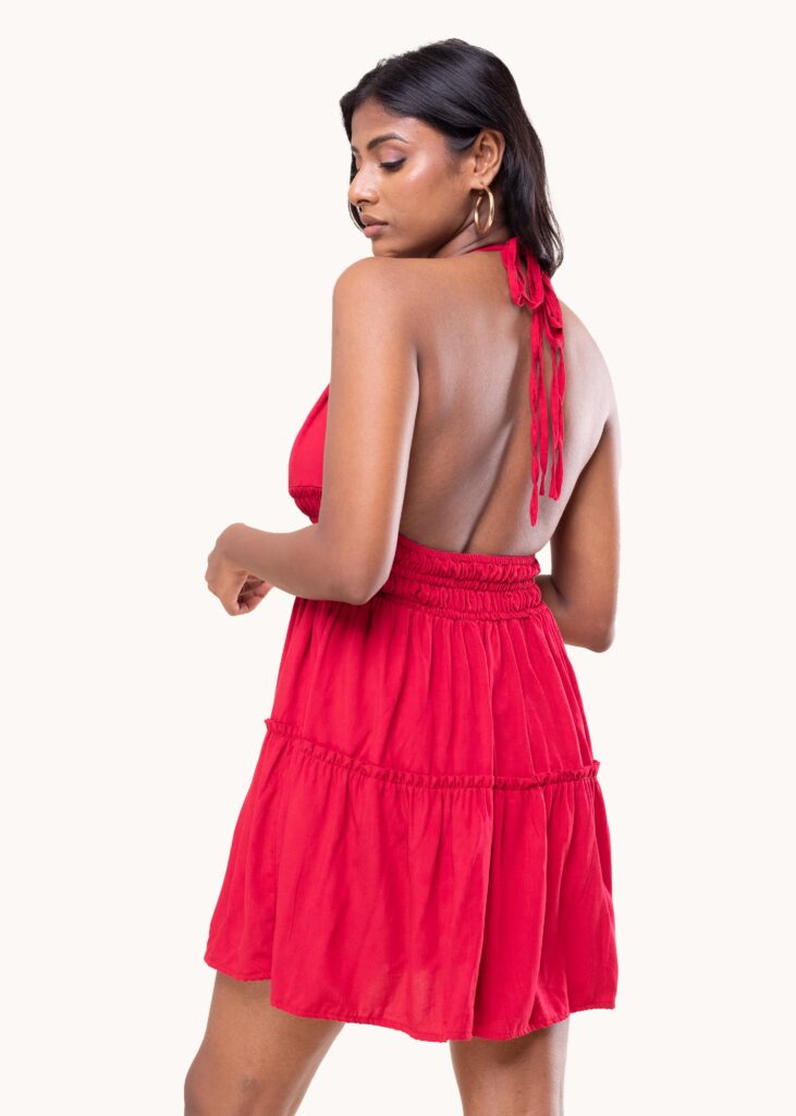 Alternative view of Kaia Mini Dress - Red
