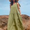 Alora Maxi Dress - Khaki - Image 4