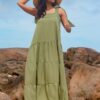 Alora Maxi Dress - Khaki - Image 6