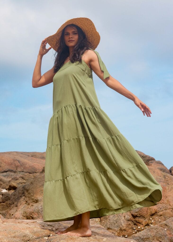 Alora Maxi Dress - Khaki