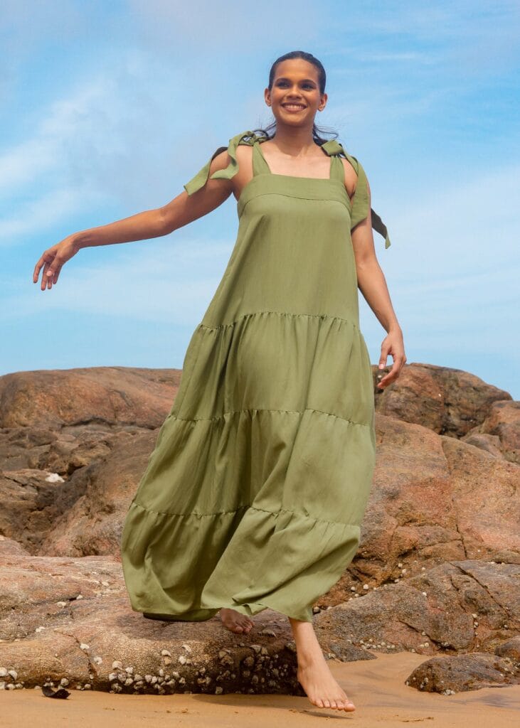 Alternative view of Alora Maxi Dress - Khaki