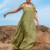Alora Maxi Dress - Khaki - Image 2