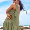 Alora Maxi Dress - Khaki - Image 3