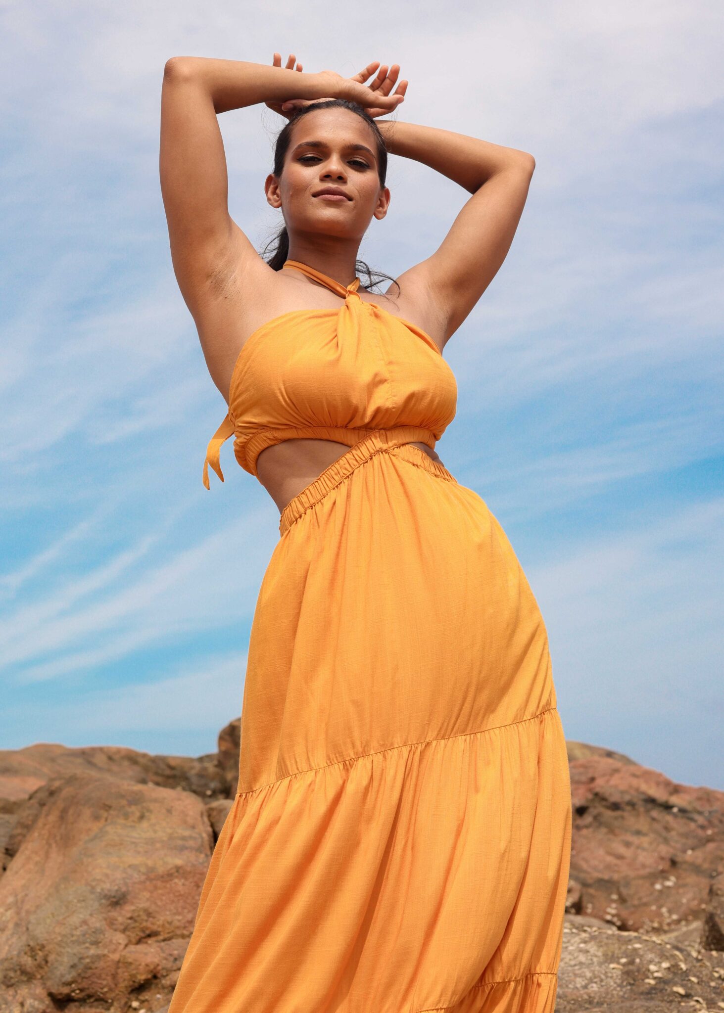 Oasis Maxi Dress - Mustard - Image 5