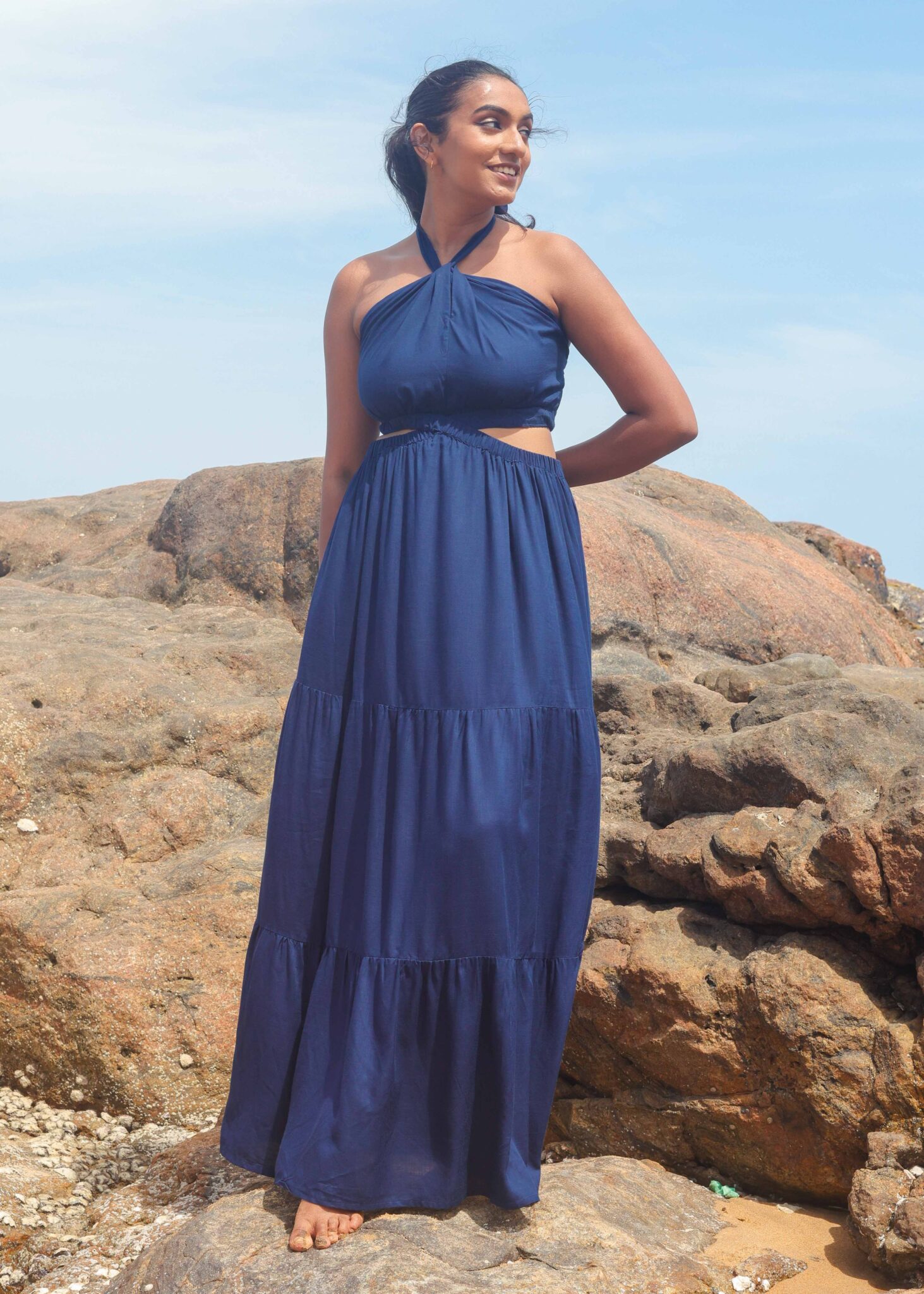 Oasis Maxi Dress - Navy