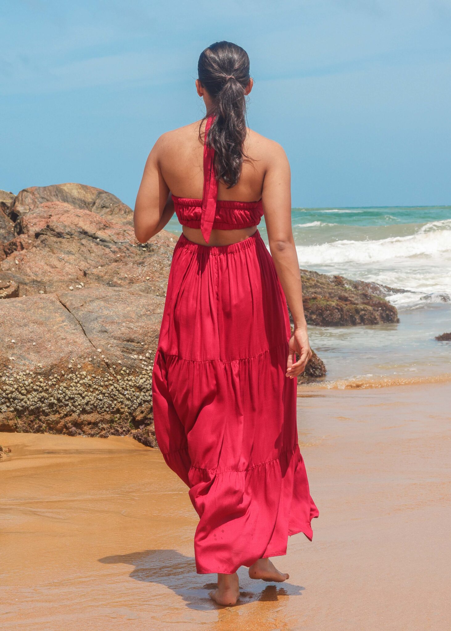 Oasis Maxi Dress - Rouge - Image 3