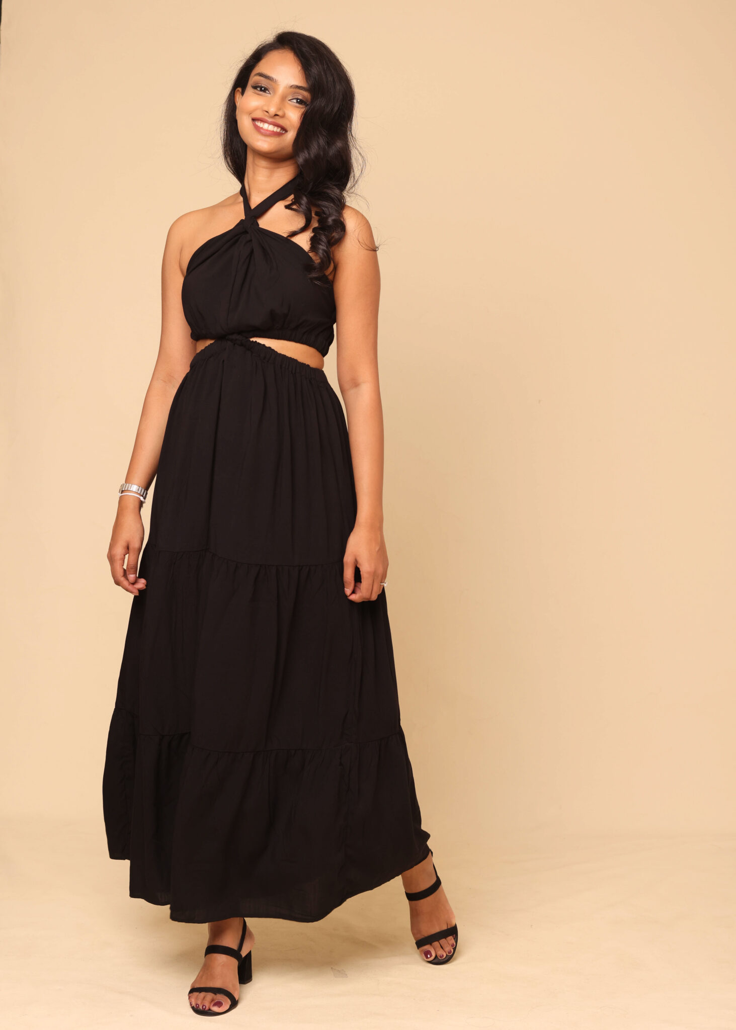 Oasis Maxi Dress - Black