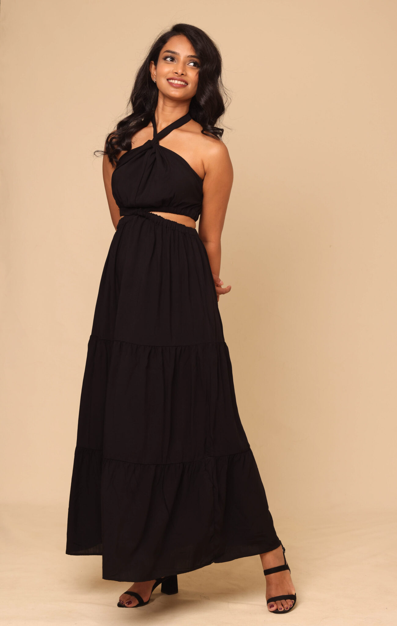 Oasis Maxi Dress - Black - Image 4