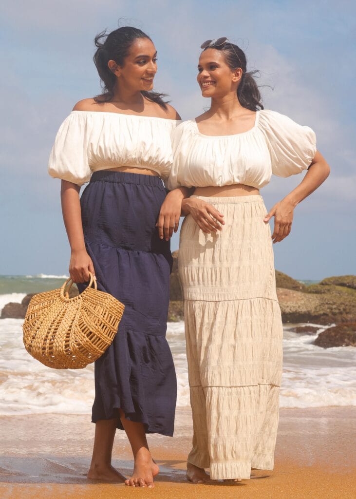 Alternative view of Tara Skirt - Navy