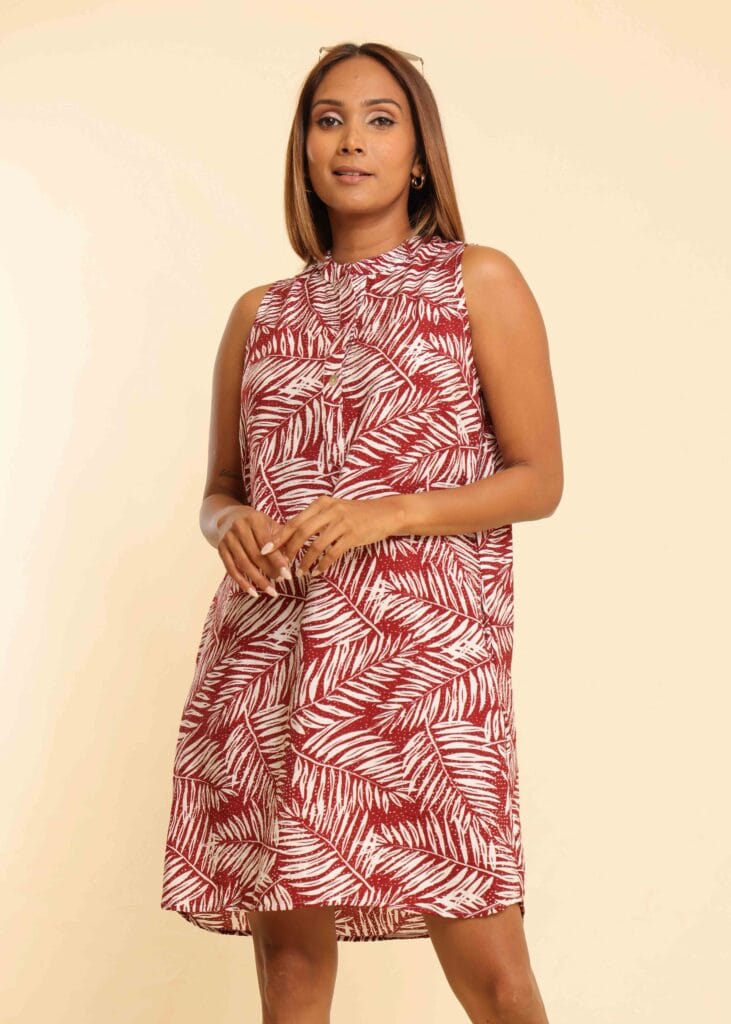 Celine Dress - Maroon