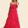 Tori Maxi Dress - Red - Image 3