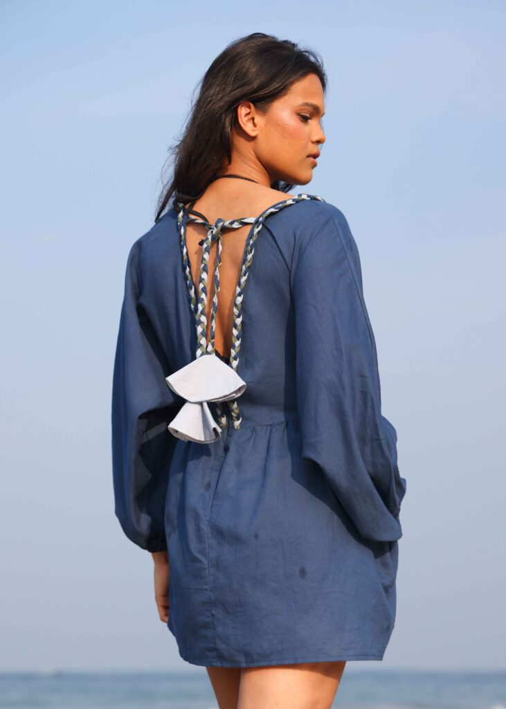 Alternative view of Arissa Dress - Navy Blue