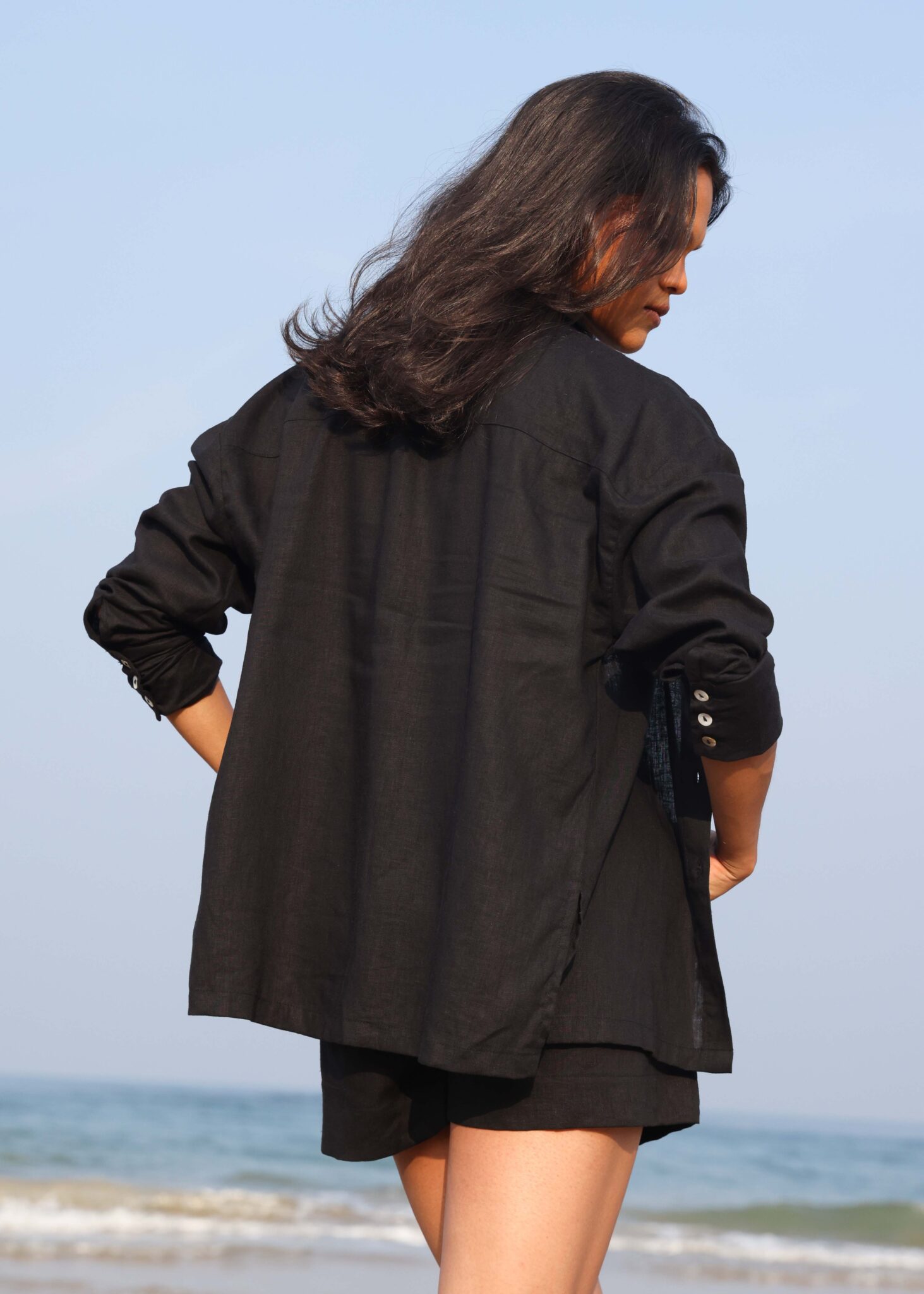 Beachy Co-ord -  Black - Image 4