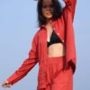 Beachy Co-ord -  Burnt Orange - Image 4