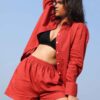 Beachy Co-ord -  Burnt Orange - Image 3