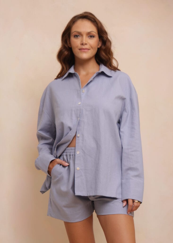 Beachy Co-ord - Light Blue