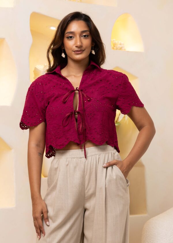 Alternative view of Summer Cutwork Top