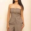 Oxford Linen Tube Top - Image 3