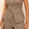 Oxford Linen Tube Top - Image 2