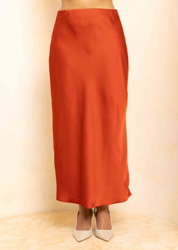 Alternative view of Sophia Satin Bias Skirt (Pre-order)