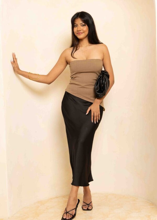 Alternative view of Mayfair Assymetric Tube Top (Pre-order)