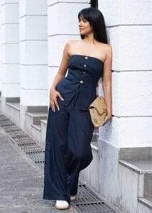 Oxford Linen Tube Top