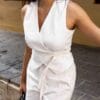 Soho Linen Wrap Top - Image 2