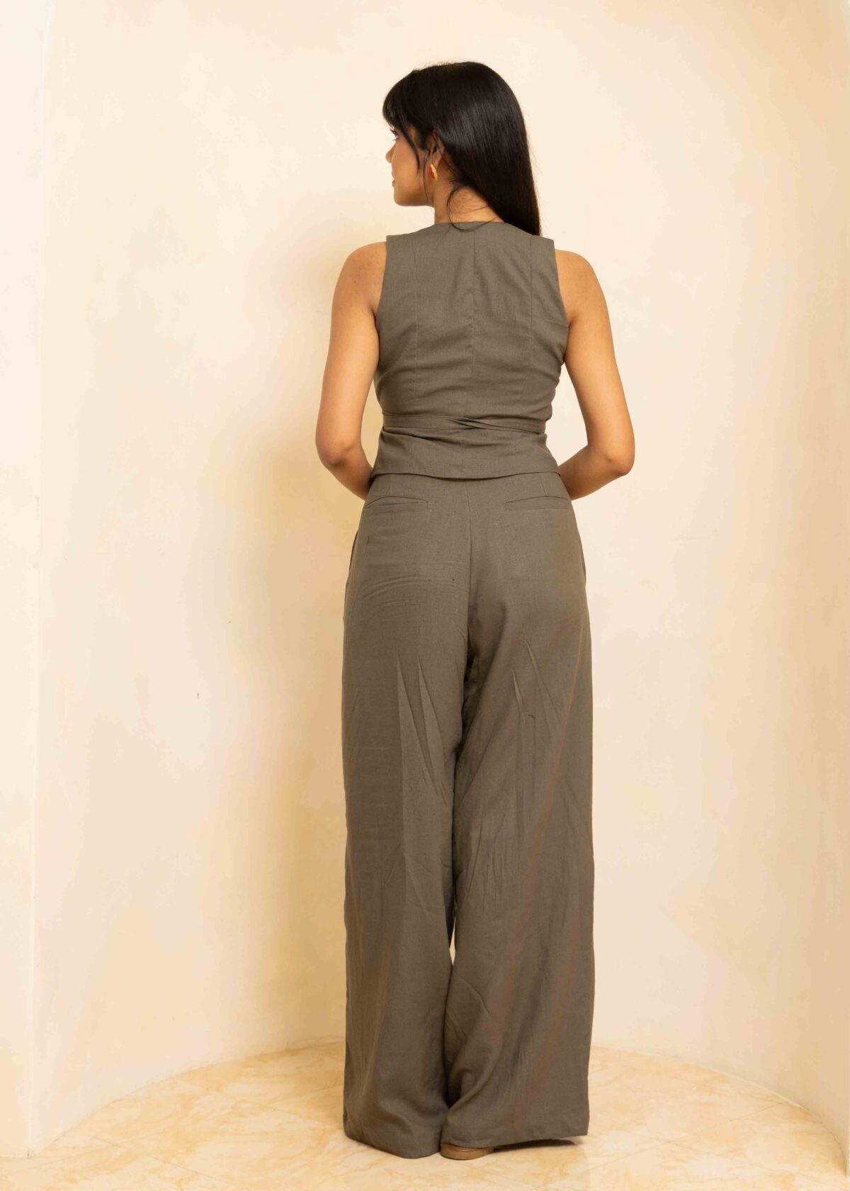 Soho Linen Wrap Top - Image 6