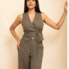 Soho Linen Wrap Top - Image 4