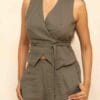 Soho Linen Wrap Top - Image 5
