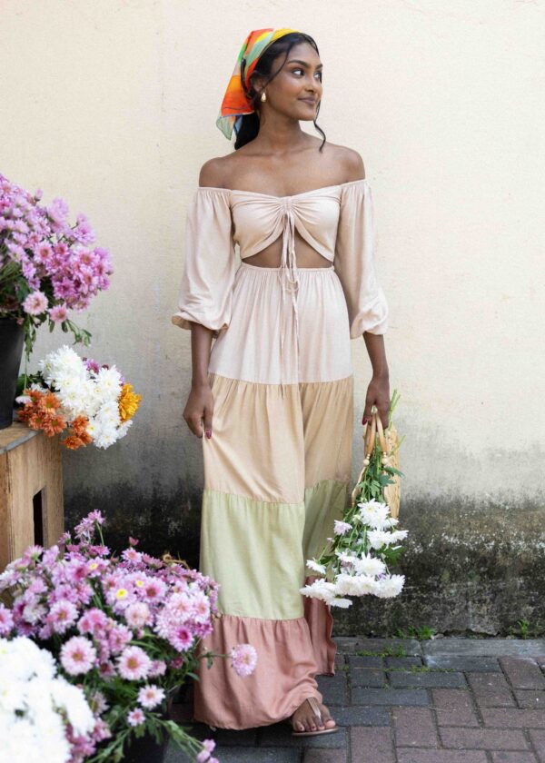 Palms Tiered Maxi Dress