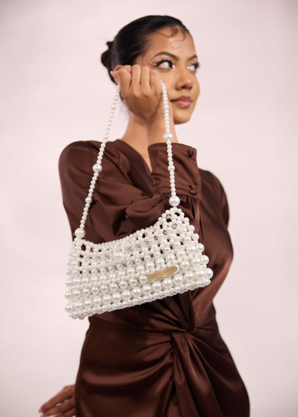 Pearl Crystal Beaded Bag