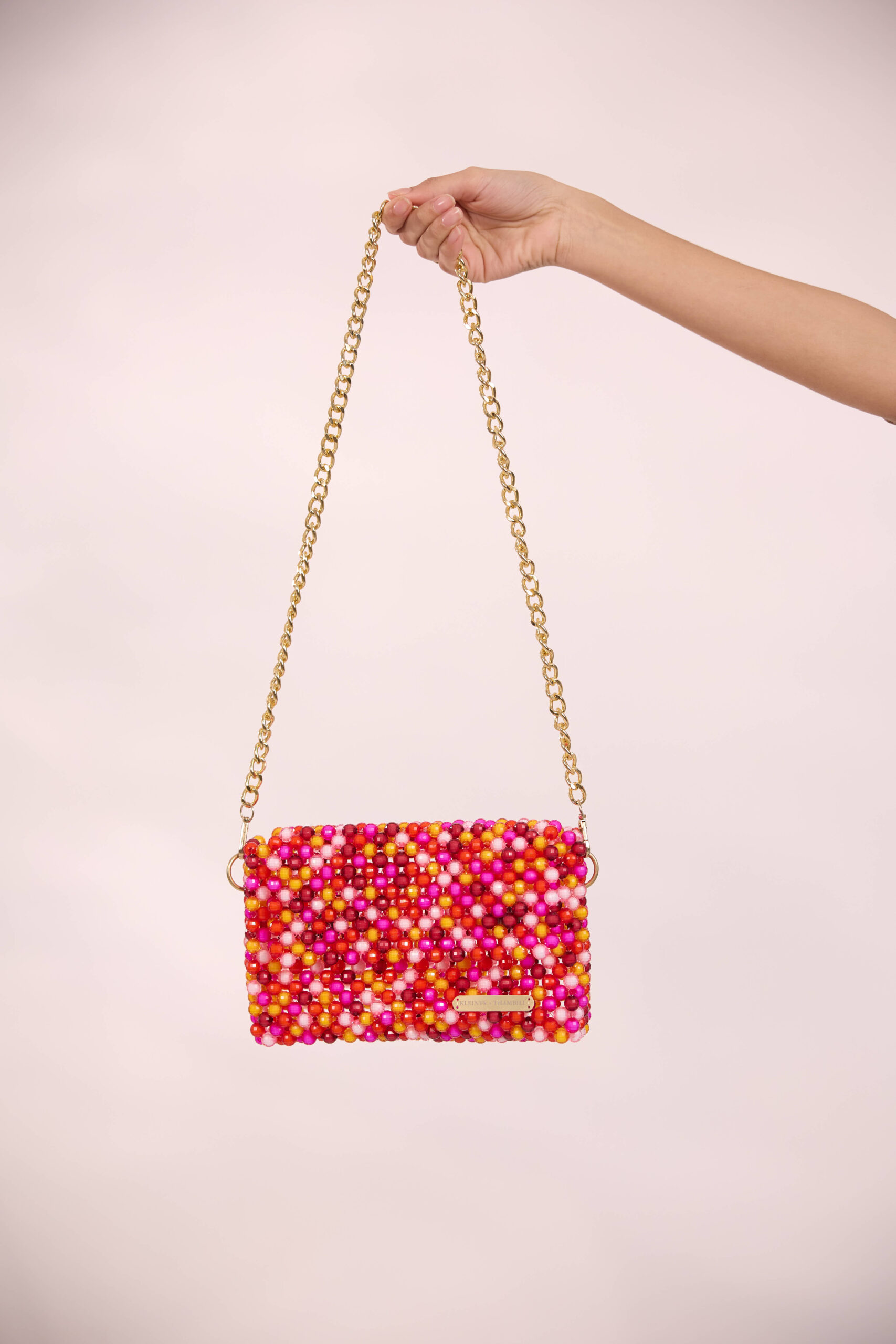 Sunset Colors Crystal Beaded Bag - Image 2