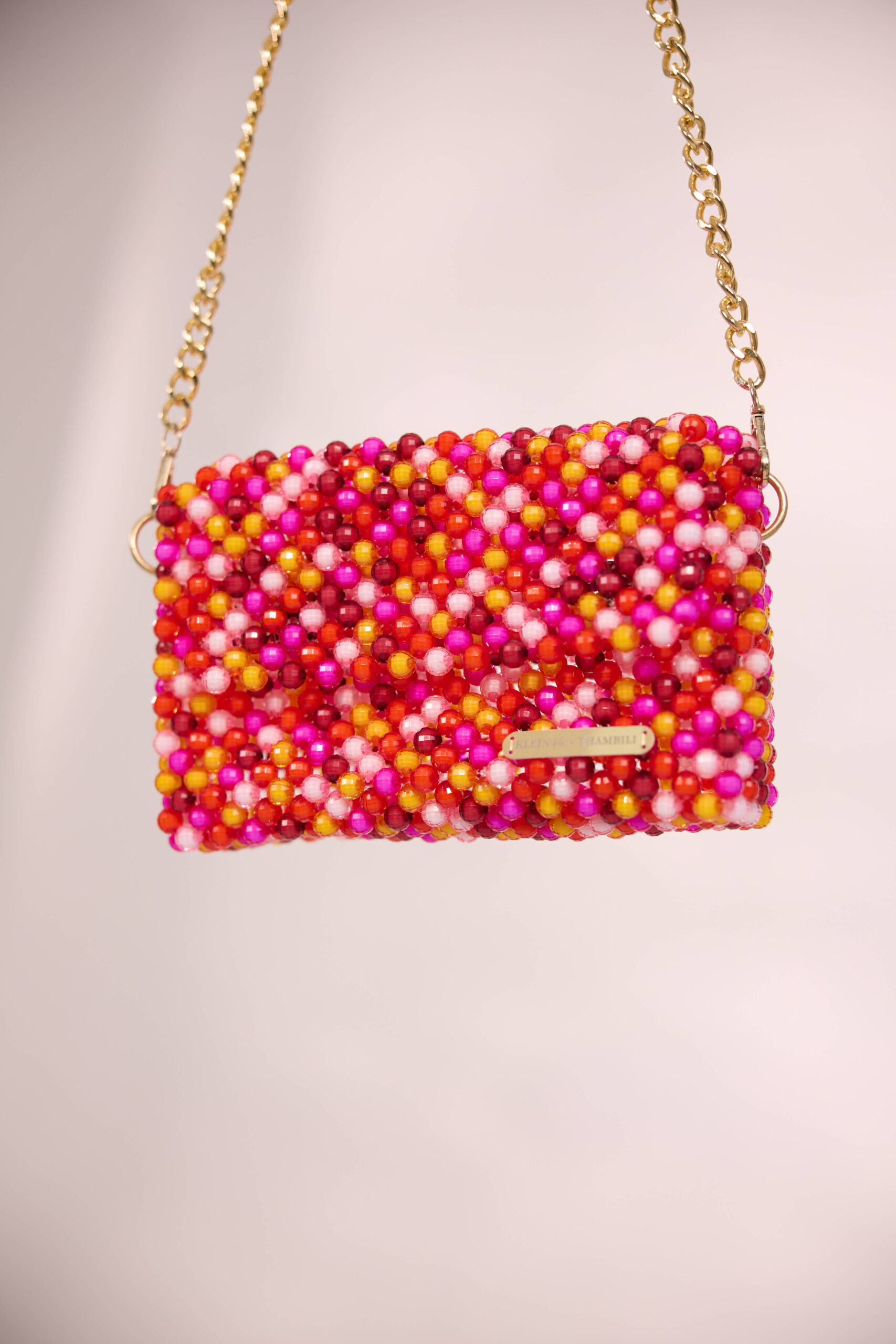 Sunset Colors Crystal Beaded Bag - Image 3