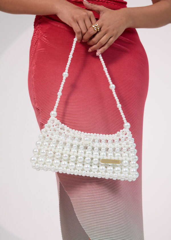 Alternative view of Pearl Crystal Beaded Bag