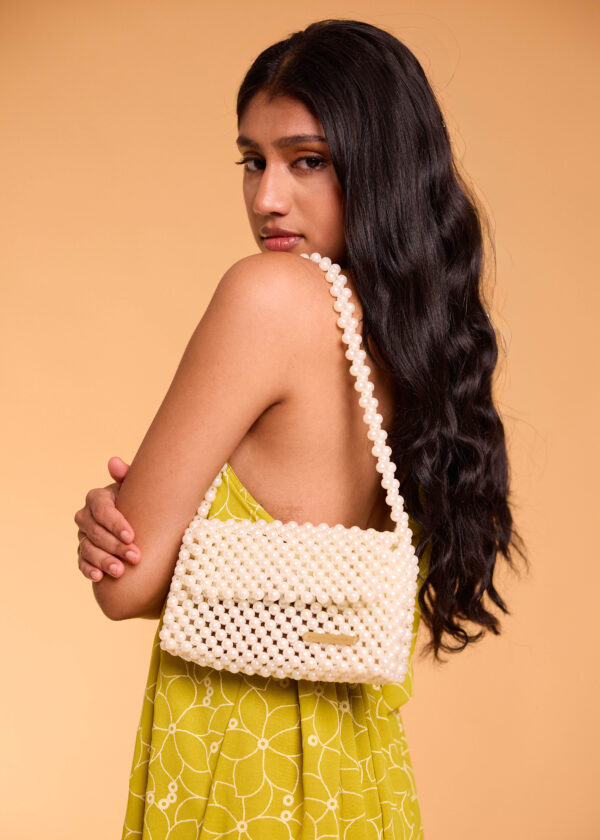 Pearl Flap Shoulder Bag