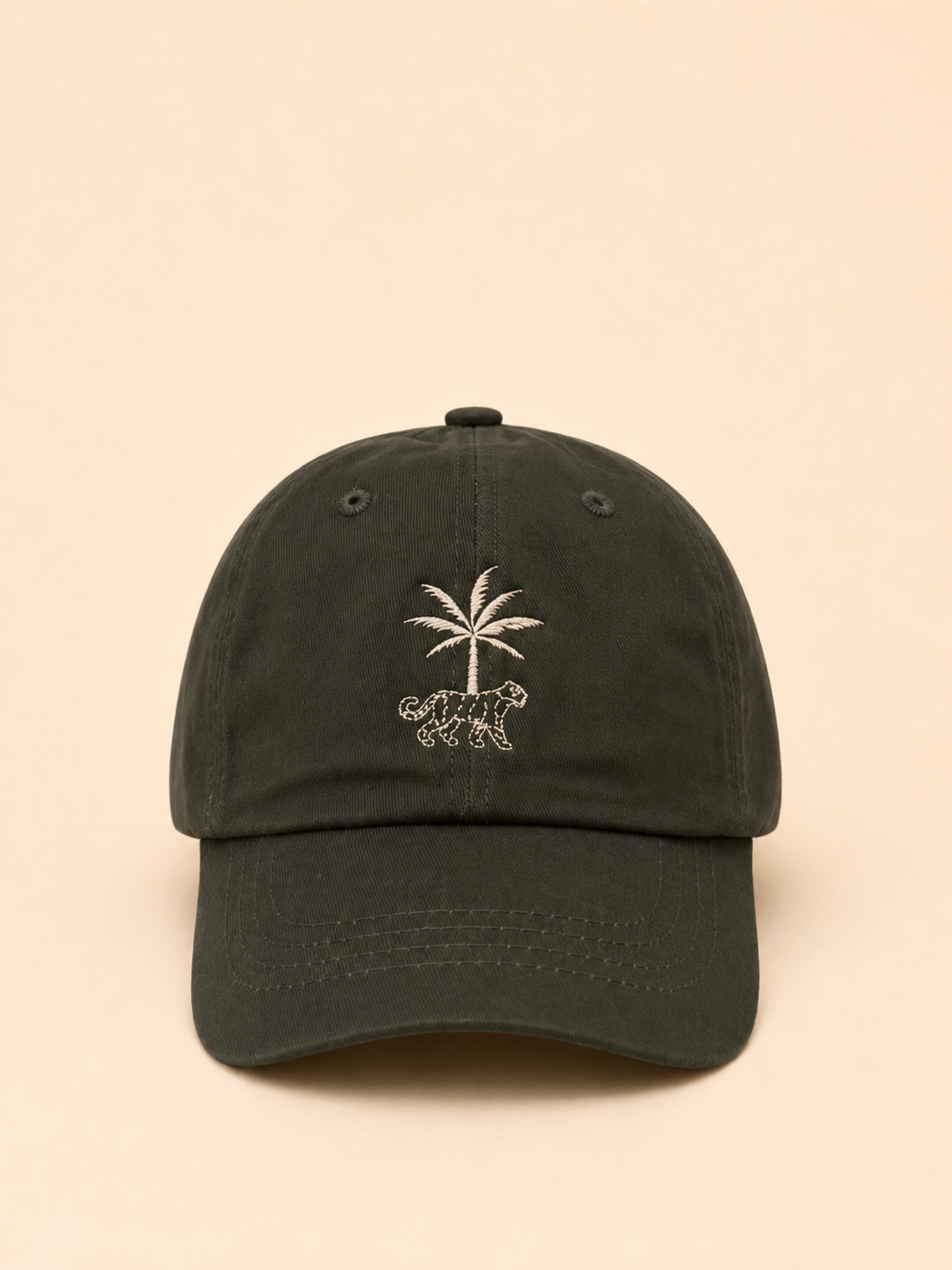 Thambili Island Cap - Leopard - Olive Green