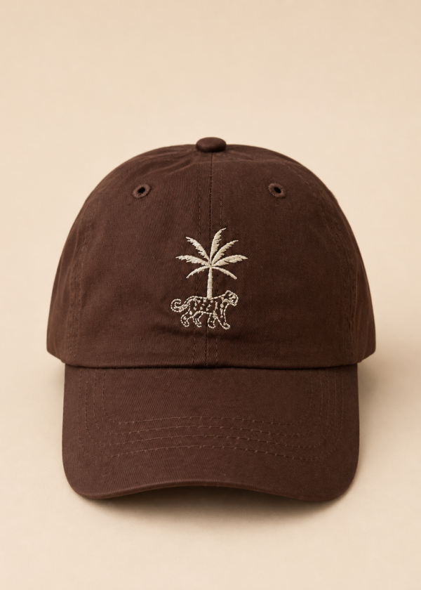 Thambili Island Cap - Leopard - Chocolate Brown